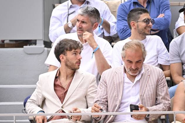 Tennis : Roland Garros 2023 - France - Finale du simple messieurs - Esteban Ocon - Pierre Galsy Tennis : Roland Garros 2023 - France - 11 06 23 ChrysleneCaillaud Panoramic 