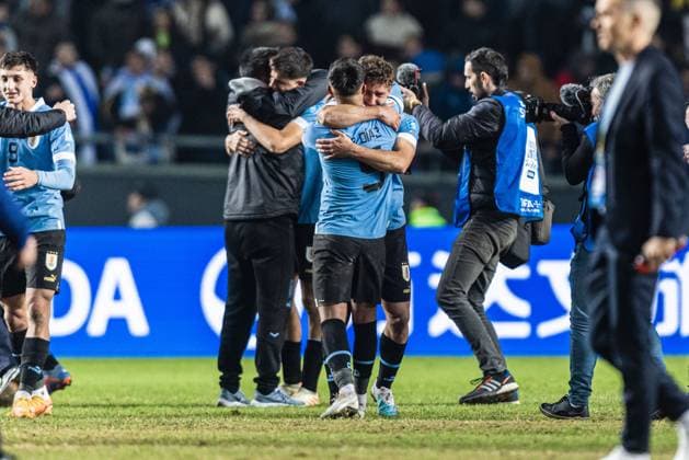 Fifa U20 World Cup Final Uruguay U20 v Italy U20 Uruguay team after the Fifa U20 World Cup Final match Uruguay U20 vs Italy U20 at La Plata Stadium, Tolosa, Argentina, 11th June 2023 (Photo by Mateo Occhi News Images) Tolosa La Plata Stadium La Plata Argentina Copyright: xMateoxOcchi NewsxImagesx