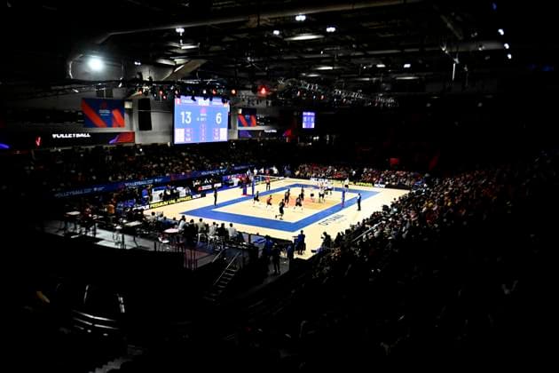 June 11, 2023, Ottawa, ON, CAN: Canada takes on Germany during Volleyball Nations League action in Ottawa, on Sunday, June 11, 2023. Canada News - June 11, 2023  - ZUMAc35_ 20230611_zaf_c35_171 Copyright: xJustinxTangx
