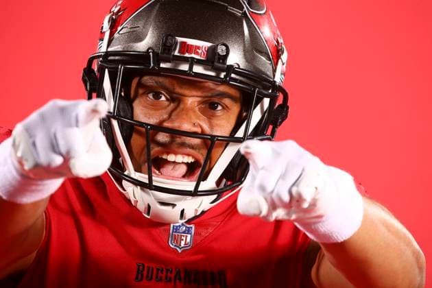 Sport Themen der Woche KW23 Sport Bilder des Tages June 11, 2023, Tampa, Florida, USA: Tampa Bay Buccaneers offensive linebacker SirVocea Dennis (8) attends the BuccaneersÃ¢â‚¬â ¢ photo day on Sunday, June 11, 2023, at the AdventHealth Training Center in Tampa. Tampa USA - ZUMAs70_ 0259489161st Copyright: xDouglasxR.xCliffordx