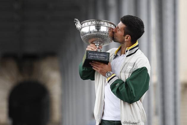 Sport Themen der Woche KW24 Sport Bilder des Tages Novak Djokovic TENNIS : Roland-Garros 2023 - Paris - 12 06 2023 MichaelBaucher Panoramic 