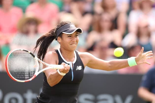 Mandatory Credit: Photo by Ryan Browne Shutterstock (13961280cr) Heather Watson of Great Britain. Rothesay Open, Day One, Tennis, Nottingham Tennis Centre, Nottingham, UK - 12 Jun 2023 Rothesay Open, Day One, Tennis, Nottingham Tennis Centre, Nottingham, UK - 12 Jun 2023 Copyright: xRyanxBrowne Shutterstockx 13961280cr
