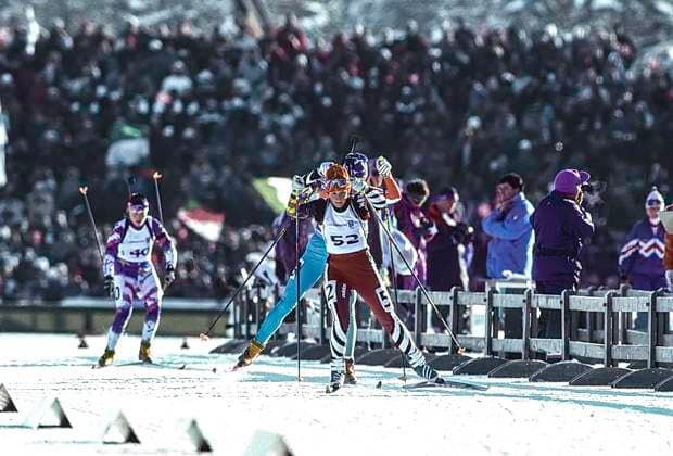 Women s biathlon 15 km individual Svetlana Paramygina (BLR) competing in the Women s biathlon 15 km individual competition at the 1994 Olympic Winter games, Winterspiele,Spiele, Summer games Lillehammer Birkebeineren Ski Stadium Norway Copyright: xDuomo PCNx OL9403 218025