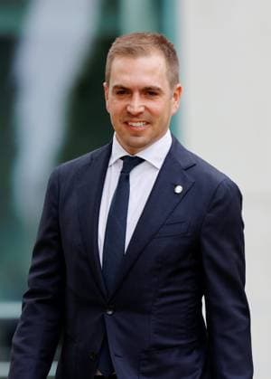 Turnierdirektor EURO 2024 Philipp Lahm, Deutschland, Berlin, Bundeskanzleramt, Bildtermin von Bundeskanzler Scholz und Bundesministerin Faeser mit Vertretern des DFB anlässlich der Fußball-EM 2024 in Deutschland