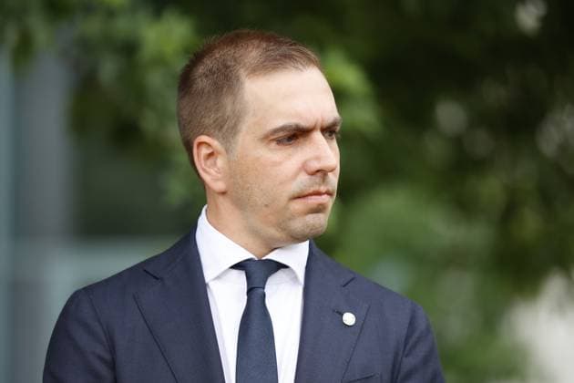 Turnierdirektor EURO 2024 Philipp Lahm, Deutschland, Berlin, Bundeskanzleramt, Bildtermin von Bundeskanzler Scholz und Bundesministerin Faeser mit Vertretern des DFB anlässlich der Fußball-EM 2024 in Deutschland