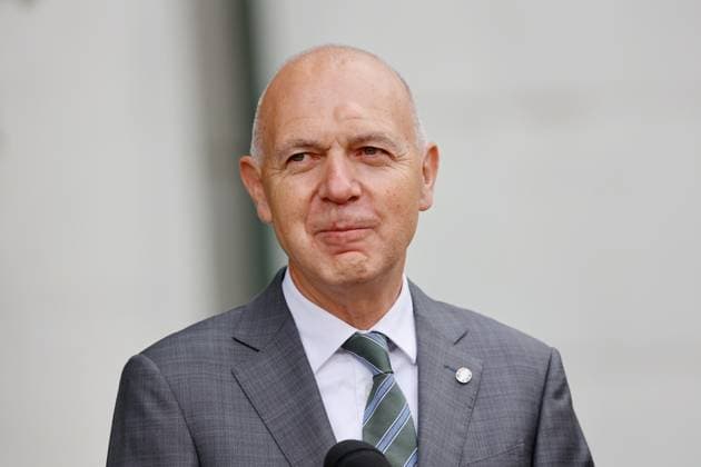 Bernd Neuendorf, Präsident Deutscher Fußball-Bund, Deutschland, Berlin, Bundeskanzleramt, Bildtermin von Bundeskanzler Scholz und Bundesministerin Faeser mit Vertretern des DFB anlässlich der Fußball-EM 2024 in Deutschland