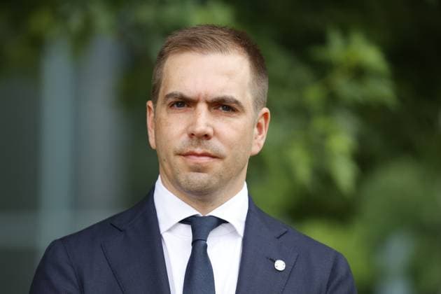Turnierdirektor EURO 2024 Philipp Lahm, Deutschland, Berlin, Bundeskanzleramt, Bildtermin von Bundeskanzler Scholz und Bundesministerin Faeser mit Vertretern des DFB anlässlich der Fußball-EM 2024 in Deutschland