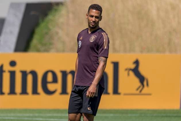 Fussball Nationalmannschaft Herren Training, DFB Campus, Frankfurt, 14.06.2023 Thilo Kehrer (Deutsche Fussball Nationalmannschaft), Training DFB Herren, Frankfurt, DFB Campus, 14.6.2023 Copyright: xBEAUTIFULxSPORTS Gawlikx