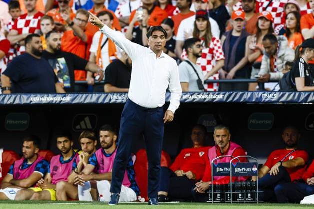 ROTTERDAM - Croatia coach Zlatko Dalic during the UEFA Nations League semifinal match between Netherlands and Croatia at Feyenoord Stadion de Kuip on June 14, 2023 in Rotterdam, Netherlands. ANP KOEN VAN WEEL UEFA Nations League 2022 23 Semifinal 2023 xVIxANPxSportx xxANPxIVx 471627258 originalFilename: 471627258.jpg