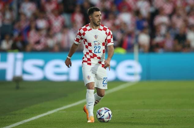 Netherlands v Croatia, UEFA Nations League, Semi Final 2023, Stadion Feijenoord, De Kuip, Rotterdam, Netherlands. - 14th June 2023 Josip Juranovic of Croatia. - Netherlands v Croatia, UEFA Nations League, Semi Final 2023, Stadion Feijenoord, De Kuip, Rotterdam, Netherlands. - 14th June 2023. Rotterdam Stadion Feijenoord Netherlands Copyright: xDanxWeirx CP_Netherlands_v_Croatia_127