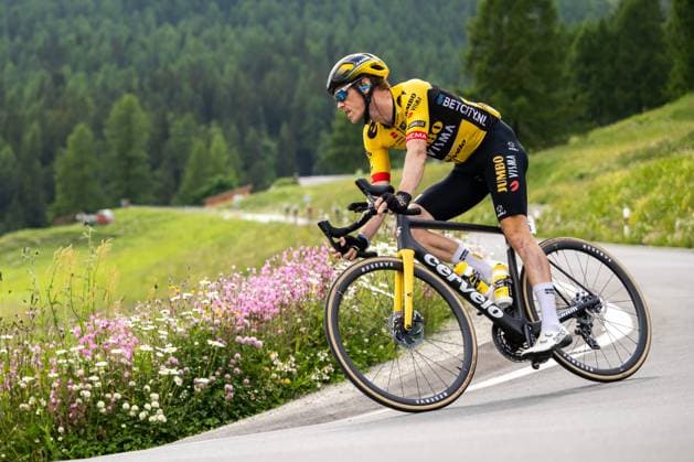 Radsport: 5. Etappe Tour de Suisse 2023, 15.06.2023 Rohan Dennis (AUS, Jumbo-Visma), 5. Etappe Tour de Suisse 2023, 15.06.2023, La Punt (Schweiz) Copyright: xBEAUTIFULxSPORTS Hilgerx