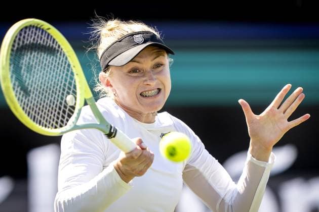 Tennis, WTA-Turnier in s Hertogenbosch ROSMALEN - Aliaksandra Sasnovich (BLR) in action against Liudmila Samsonova (RUS) on the fifth day of the Libema Open tennis tournament in Rosmalen. AP SANDER KING xVIxANPxSportx xxANPxIVx 471737863 originalFilename: 471737863.jpg