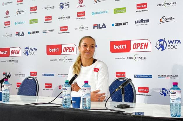 Sabine LISICKI GER - Pressegespräch, bett1open presented by ecotrans Group, Berlin, LTTC Rot-Weiß Berlin, 16.06.2023, Copyright: xClaudioxGärtnerx