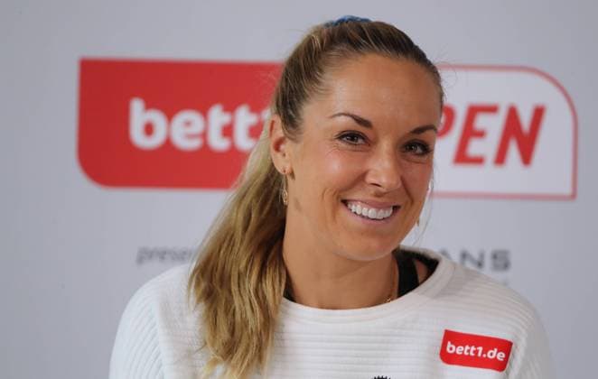 Sabine Lisicki PK und Training im Steffi Graf Stradion, Centre Court auf der Tennisanlage des LTTC Rot Weiss e.V. Tennis bett1 open WTA, Tennis Damen 500 Turnier auf Rasen Damen Saison 2022 2023 16.06.2023