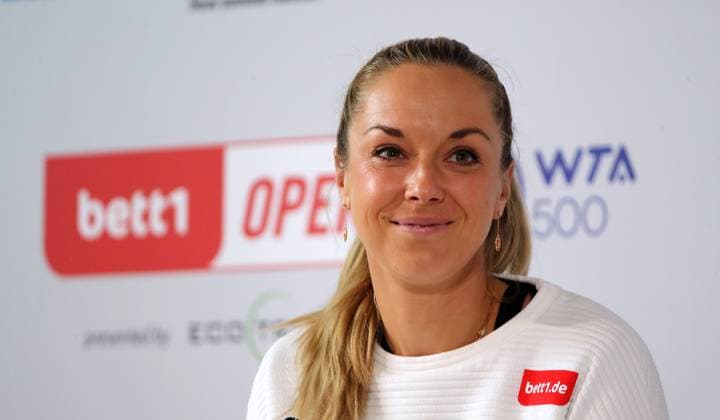 Sabine Lisicki PK und Training im Steffi Graf Stradion, Centre Court auf der Tennisanlage des LTTC Rot Weiss e.V. Tennis bett1 open WTA, Tennis Damen 500 Turnier auf Rasen Damen Saison 2022 2023 16.06.2023