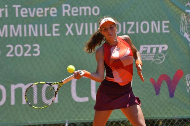 Lucia Bronzetti (ITA) during the match of round of 16 of ITF W60 Women s Tennis Tournament BMW Cup on June 16, 2023 at Reale Circolo Canottieri Tevere Remo in Rome, Italy  Copyright: xRobertoxBettacchi IPAxSportx xipx xx 0 IPA_IPA38673184