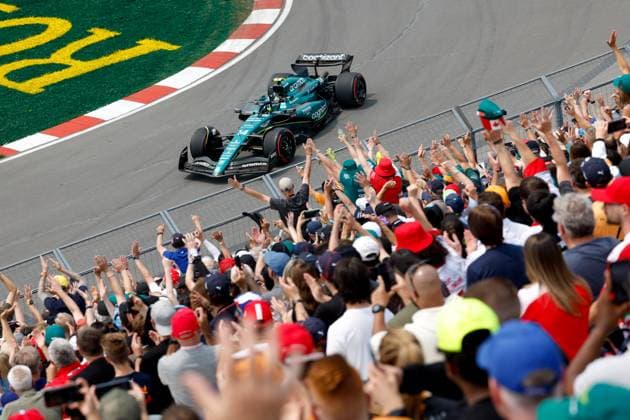 14 Fernando Alonso (ESP, Aston Martin Aramco Cognizant F1 Team), F1 Grand Prix of Canada at Circuit Gilles-Villeneuve on June 16, 2023 in Montreal, Canada. (Photo by HOCH ZWEI) Montreal Canada