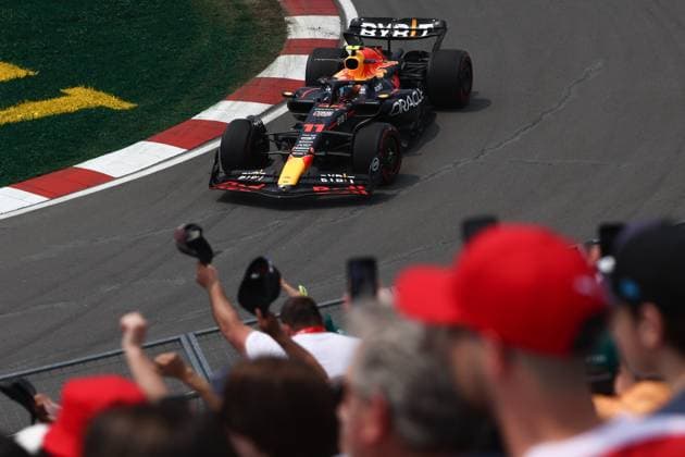 F1 Grand Prix Of Canada Practice 1 Sergio Perez of Red Bull Racing during first practice ahead of the Formula 1 Grand Prix of Canada at Circuit Gilles Villeneuve in Montreal, Canada on June 16, 2023. Montreal Canada  Copyright: xJakubxPorzyckix originalFilename:porzycki-f1grandp230616_npjVT.jpg