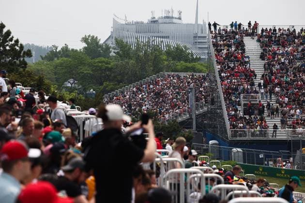 F1 Grand Prix Of Canada Practice 1 Fans before first practice ahead of the Formula 1 Grand Prix of Canada at Circuit Gilles Villeneuve in Montreal, Canada on June 16, 2023. Montreal Canada  Copyright: xJakubxPorzyckix originalFilename:porzycki-f1grandp230616_npSLR.jpg