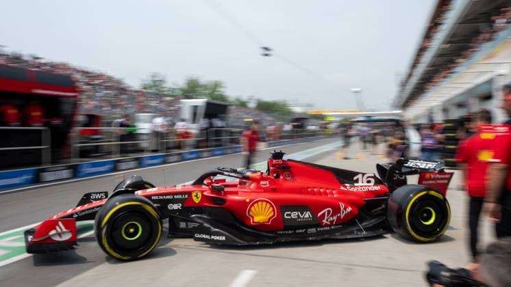 Charles Leclerc (MCO, Scuderia Ferrari, 16) im Ferrari SF-23, CAN, Formel 1 Weltmeisterschaft, Grand Prix von Kanada, Circuit de Gilles Villeneuve Montreal, Freies Training, 16.06.2023 CAN, Formel 1 Weltmeisterschaft, Grand Prix von Kanada, Circuit de Gilles Villeneuve Montreal, Freies Training, 16.06.2023 Montreal Copyright: xEibner Memmlerx EP_MMR