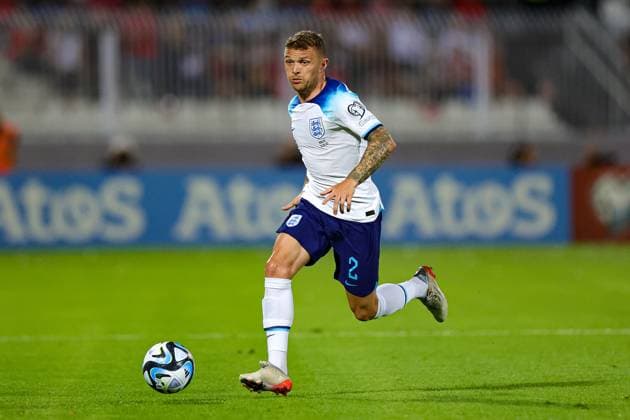 Malta v England Euro 2024 Qualifier 16 06 2023. Kieran Trippier (2) of England during the Euro 2024 Qualifier match between Malta and England at National Stadium, Attard, Malta on 16 June 2023. Editorial use only , Copyright: xNigelxKeenex PSI-17544-0033