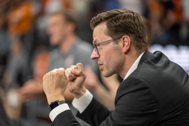 Thorsten Leibenath, positive Emotionen, GER, Ratiopharm Ulm vs. Telekom Baskets Bonn, Basketball, Bundesliga, Playoffs, Finale, Spiel 4, Best of 5, Spielzeit 2022 2023, 16.06.2023, GER, Ratiopharm Ulm vs. Telekom Baskets Bonn, Basketball, Bundesliga, Playoffs, Finale, Spiel 4, Best of 5, Spielzeit 2022 2023, 16.06.2023 Ulm *** Thorsten Leibenath, positive emotions, GER, Ratiopharm Ulm vs Telekom Baskets Bonn, basketball, Bundesliga, playoffs, finals, game 4, best of 5, season 2022 2023, 16 06 2023, GER, Ratiopharm Ulm vs Telekom Baskets Bonn, basketball, Bundesliga, playoffs, finals, game 4, best of 5, season 2022 2023, 16 06 2023 Ulm Copyright: xEibner-Pressefoto SaschaxWaltherx EP_EER