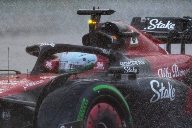Valtteri Bottas (FIN, Alfa Romeo Team Stake, 77) im Regen im im Sauber C43, CAN, Formel 1 Weltmeisterschaft, Grand Prix von Kanada, Circuit de Gilles Villeneuve Montreal, Freies Training, 16.06.2023 CAN, Formel 1 Weltmeisterschaft, Grand Prix von Kanada, Circuit de Gilles Villeneuve Montreal, Freies Training, 16.06.2023 Montreal Copyright: xEibner Memmlerx EP_MMR