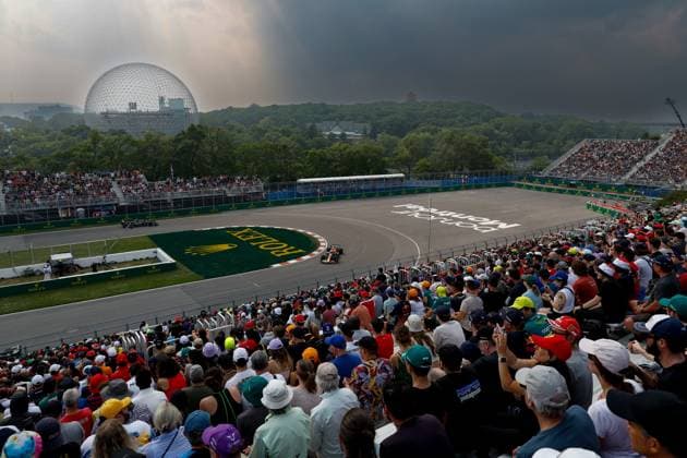 11 Sergio Perez (MEX, Oracle Red Bull Racing), F1 Grand Prix of Canada at Circuit Gilles-Villeneuve on June 16, 2023 in Montreal, Canada. (Photo by HOCH ZWEI) Montreal Canada