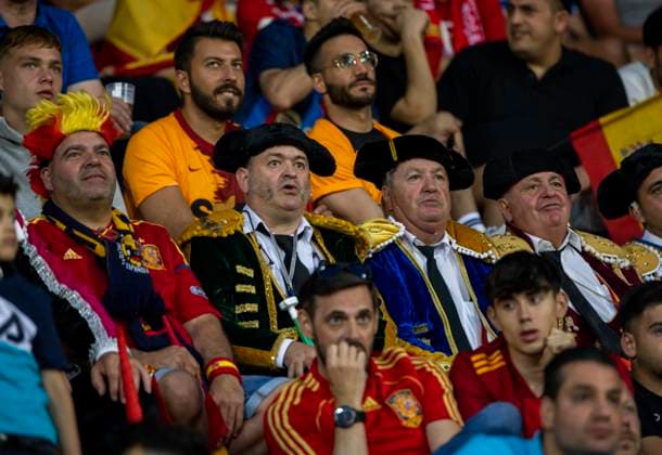 Enschede, Netherlands. 15th Jun, 2023. Fans (Spain) Spain - Italy Spanien - Italien 15.06.2023