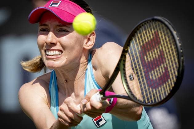 ROSMALEN - Ekaterina Alexandrova (RUS) in action against Aliaksandra Sasnovich (BLR) during the semifinals of the Libema Open tennis tournament in Rosmalen. AP SANDER KING xVIxANPxSportx xxANPxIVx 471817268 originalFilename: 471817268.jpg