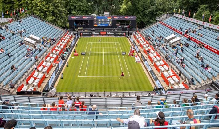 Berlin, 17.06.23, Tennis: Grass Court Championships Berlin im Steffi-Graf-Stadion. Damen, Einzel, Qualifikationsrunde, Seidel (Deutschland) - Siegemund (Deutschland). bett1open 2023 - Grass Court Championships Berlin