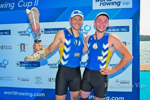 PR3 Men s Pair Final: Stanislav Samoliuk - Andrii Syvykh (UKR) - gold medal during 2023 World Rowing Cup II, Canoying in Varese, Italy, June 16 2023  Copyright: xDaniloxVigo IPAxSportx xipa-agenx xx 0 IPA_IPA38693065