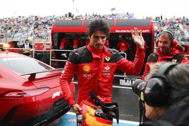 Sport Bilder des Tages F1 Grand Prix Of Canada Practice 3 Carlos Sainz of Ferrari during third practice ahead of the Formula 1 Grand Prix of Canada at Circuit Gilles Villeneuve in Montreal, Canada on June 17, 2023. Montreal Canada  Copyright: xJakubxPorzyckix originalFilename:porzycki-f1grandp230617_npunM.jpg