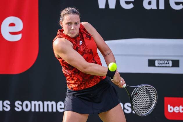 Tennis, WTA-Turnier in Berlin, Qualifikation Jule NIEMEIER GER, bett1open presented by ecotrans Group, Berlin, LTTC Rot-Weiß Berlin, 17.06.2023, Copyright: xClaudioxGärtnerx