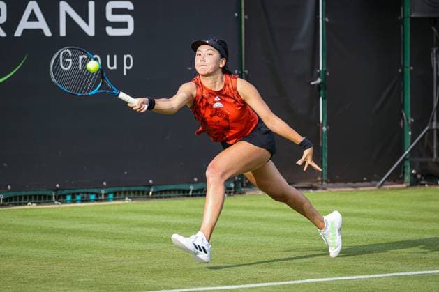 Tennis, WTA-Turnier in Berlin, Qualifikation Xinyu WANG CHN, bett1open presented by ecotrans Group, Berlin, LTTC Rot-Weiß Berlin, 17.06.2023, Copyright: xClaudioxGärtnerx