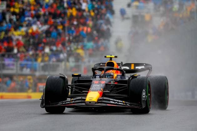 11 Sergio Perez (MEX, Oracle Red Bull Racing), F1 Grand Prix of Canada at Circuit Gilles-Villeneuve on June 17, 2023 in Montreal, Canada. (Photo by HOCH ZWEI) Montreal Canada