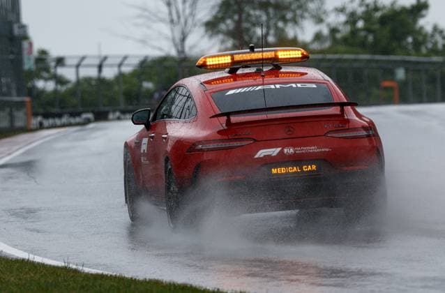 F1 Medical Car, Mercedes-AMG GT 63 S 4MATIC+, F1 Grand Prix of Canada at Circuit Gilles-Villeneuve on June 17, 2023 in Montreal, Canada. (Photo by HOCH ZWEI) Montreal Canada