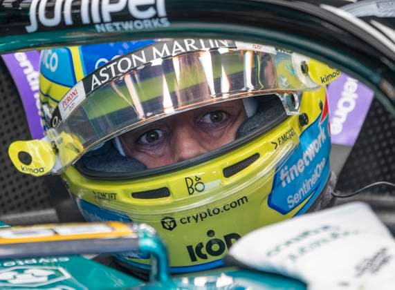 June 17, 2023, Montreal, PQ, Canada: Aston Martin driver Fernando Alonso, of Spain, gets ready for the third practice session at the Canadian Grand Prix Saturday, June 17, 2023 in Montreal. Fernando Alonso,  - ZUMAc35_ 20230617_zaf_c35_040 Copyright: xRyanxRemiorzx