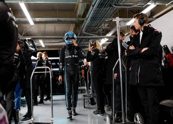 63 George Russell (GBR, Mercedes-AMG Petronas F1 Team), F1 Grand Prix of Canada at Circuit Gilles-Villeneuve on June 17, 2023 in Montreal, Canada. (Photo by HOCH ZWEI) Montreal Canada