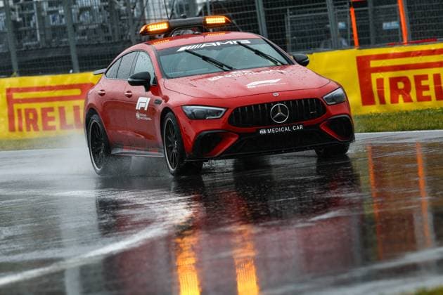 Mercedes AMG F1 Team medical car during the Formula 1 Pirelli Grand Prix du Canada, 8th round of the 2023 Formula One World Championship, WM, Weltmeisterschaft from June 16 to 18, 2023 on the Circuit Gilles Villeneuve, in MontrÃ al, Canada - F1 - CANADIAN GRAND PRIX 2023 DPPI Panoramic  00123020_F12023GP09CAN_JK059370