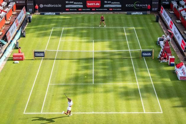 Tennis, WTA-Turnier in Berlin, Qualifikation Bett1 Open WTA, Tennis Damen 500. Berlin, 17.06.2023 Noma Noha Akugue (Deutschland) Jule Niemeier (Deutschland) Bett1 Open WTA 500. Steffi Graf Stadion, Rot-Weiss Tennis Club, Berlin, 17.06.2023 Bett1Open Copyright: xBEAUTIFULxSPORTS LucianoxLimax