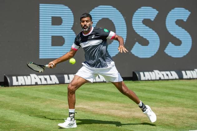 Rohan Bopanna (IND) BOSS Open ATP, Tennis Herren 250 Stuttgart 2023 - Halbfinale, Tennis, BOSS Open, ATP 250, Stuttgart, Tennisturnier, Profisport, Tenniswettbewerb, Tennisspieler, Tennisplatz, Tennismatch, Sportevent, Rasenturnier, ATP Tour, Tennisturnier in Stuttgart, 17.06.2023, Stuttgart (Weissenhof), DEU BOSS Open ATP 250 Stuttgart 2023 - Halbfinale, 17.06.2023, Stuttgart (Weissenhof), DEU Stuttgart Copyright: xSandyxDinkelackerx EP_SDR
