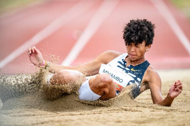 Sport Themen der Woche KW24 Sport Bilder des Tages 25. Anhalt Meeting Malaika Mihambo waehrend des 25. Anhalt Meeting im Paul Greifzu Stadion am 17. June 2023 in Dessau-Rosslau, Sachsen Anhalt, Deutschland *** 25 Anhalt Meeting Malaika Mihambo during the 25 Anhalt Meeting at Paul Greifzu Stadium on 17 June 2023 in Dessau Rosslau, Sachsen Anhalt, Germany