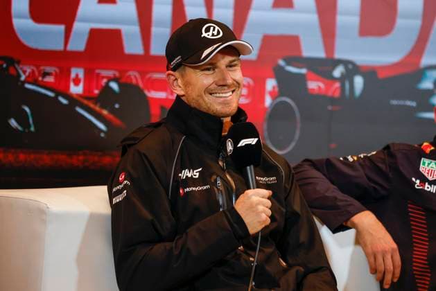 HULKENBERG Nico (ger), Haas F1 Team VF-23 Ferrari, portrait press conference, PK, Pressekonferenz during the Formula 1 Pirelli Grand Prix du Canada, 8th round of the 2023 Formula One World Championship, WM, Weltmeisterschaft from June 16 to 18, 2023 on the Circuit Gilles Villeneuve, in Montrà al, Canada - F1 - CANADIAN GRAND PRIX 2023 DPPI Panoramic 00123020__R5_0121
