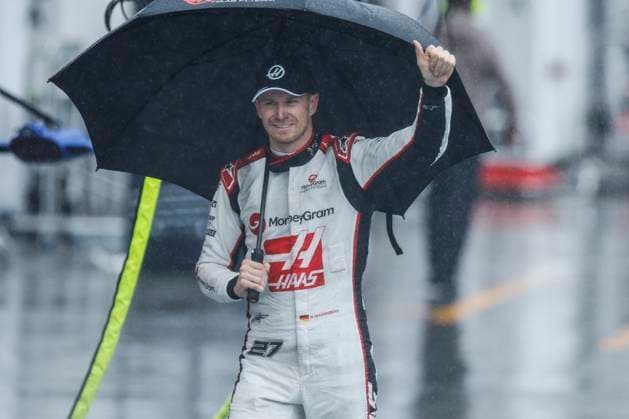 HULKENBERG Nico (ger), Haas F1 Team VF-23 Ferrari, portrait celebration during the Formula 1 Pirelli Grand Prix du Canada, 8th round of the 2023 Formula One World Championship, WM, Weltmeisterschaft from June 16 to 18, 2023 on the Circuit Gilles Villeneuve, in MontrÃ al, Canada - F1 - CANADIAN GRAND PRIX 2023 DPPI Panoramic  00123020__R3_1899