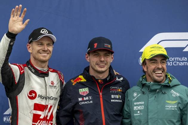 Montreal - 17-06-2023, Circuit Gilles Villeneuve, Max Verstappen, Nico Hulkenberg and Fernando Alonso at the Formula 1 Canada Grand Prix 2023 Saturday Formula 1 Canada Grand Prix 2023 Saturday  x21368123x Copyright: