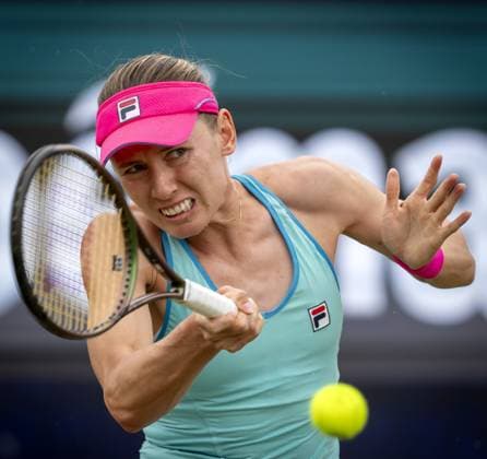 ROSMALEN - Ekaterina Alexandrova (RUS) in action against Veronika Kudermetova (RUS) during the final of the Libema Open tennis tournament in Rosmalen. AP SANDER KING xVIxANPxSportx xxANPxIVx 471899499 originalFilename: 471899499.jpg