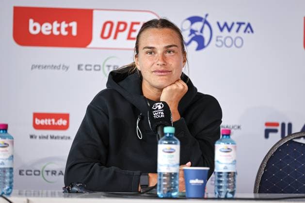 Pressekonferenz Aryna SABALENKA, bett1open presented by ecotrans Group, Berlin, LTTC Rot-Weiß Berlin, 18.06.2023, Copyright: xClaudioxGärtnerx