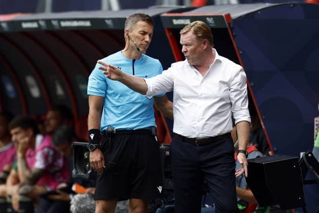 ENSCHEDE - Holland coach Ronald Koeman during the UEFA Nations League match for third place between the Netherlands and Italy at stadium De Grolsveste on June 18, 2023 in Enschede, Netherlands. ANP KOEN VAN WEEL UEFA Nations League 2022 23 Third-place match 2023 2024 xVIxANPxSportx xxANPxIVx 471908584 originalFilename: 471908584.jpg