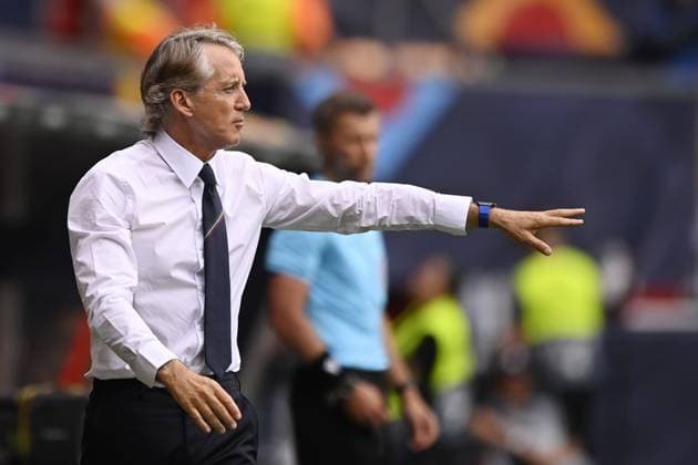 Foto Fabio Ferrari LaPresse 18 Giugno 2023 - Enschede, Paesi Bassi - calcio - Olanda v Italia- Uefa Nations League - Finale 3 4 posto - FC Twente Stadion-Enschede. Nella foto: Roberto Mancini (Italy) June 18, 2023 Enschede, Netherland - sport, calcio - Netherland v Italy - Uefa Nations League - Final 3 4 place - FC Twente Stadion-Enschede. In the pic: Roberto Mancini (Italy)  Copyright: xFabioxFerrari LaPressex